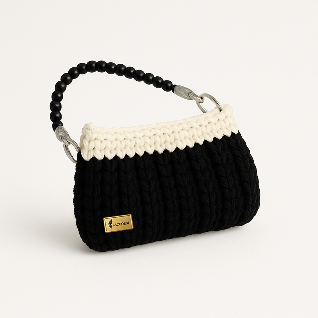 Cartera de crochet estructurada