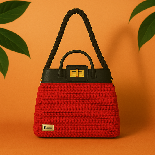 Cartera de crochet estructurada